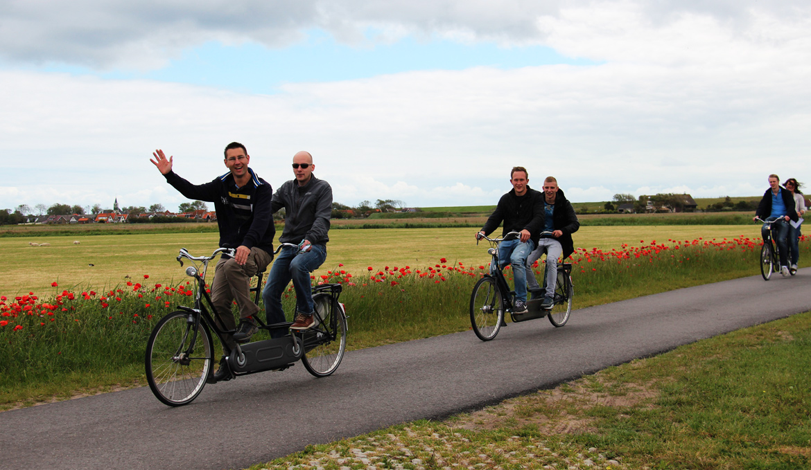 Tandem fiets huren texel